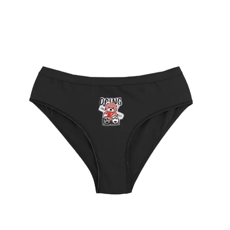 شورت زنانه اسلیپ چاپی خرس شالگردن قرمز سایز فری نخ و پنبه
