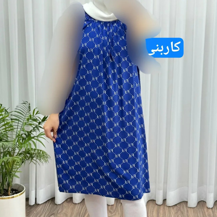 سارافون نخی زنانه فری سایز تا 56 چهارفصل تنخور شیک و راحت مناسب باردار و روزمره