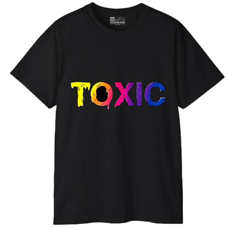 تی شرت آستین کوتاه مردانه پاد آفرین مدل کلمه انگلیسی کد 180 نخ پلی استر