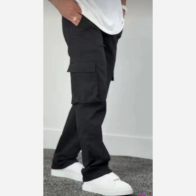 شلوار بگ دو حالته گت دار پنج جیب فوق العاده باکیفیت