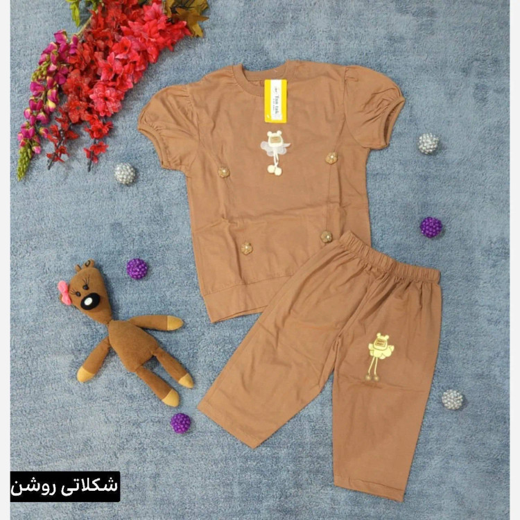 ست تیشرت شلوارک بچگانه عروسکی
