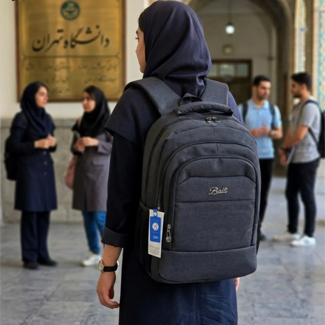 کوله پشتی ضدآب اسپرت مناسب دانشجویی و روزمره با پورت USB و جاکلپتپی