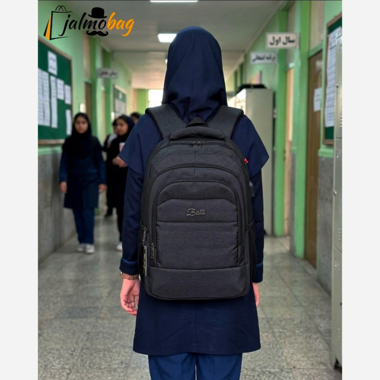 کوله پشتی ضدآب اسپرت مناسب دانشجویی و روزمره با پورت USB و جاکلپتپی