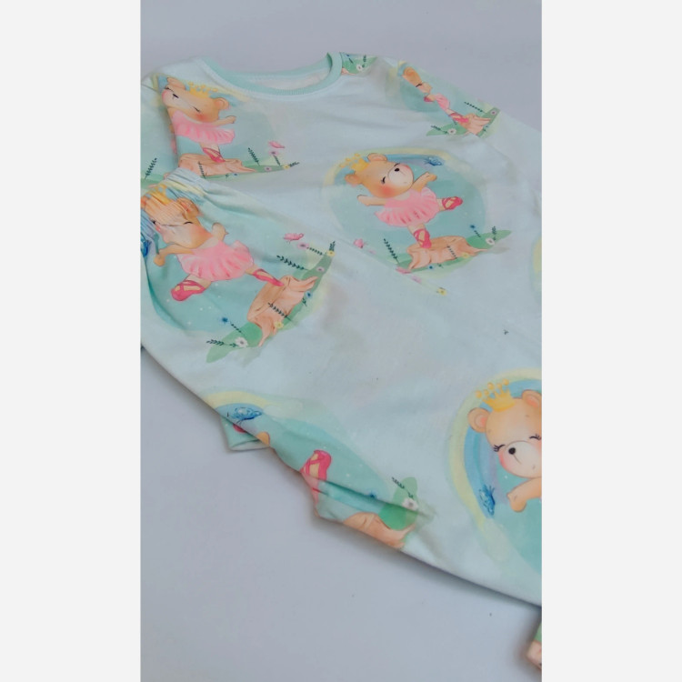 ست بلوز و شلوار راحتی دخترانه طرح زمستانی اسپرت سایز 35 تا 50