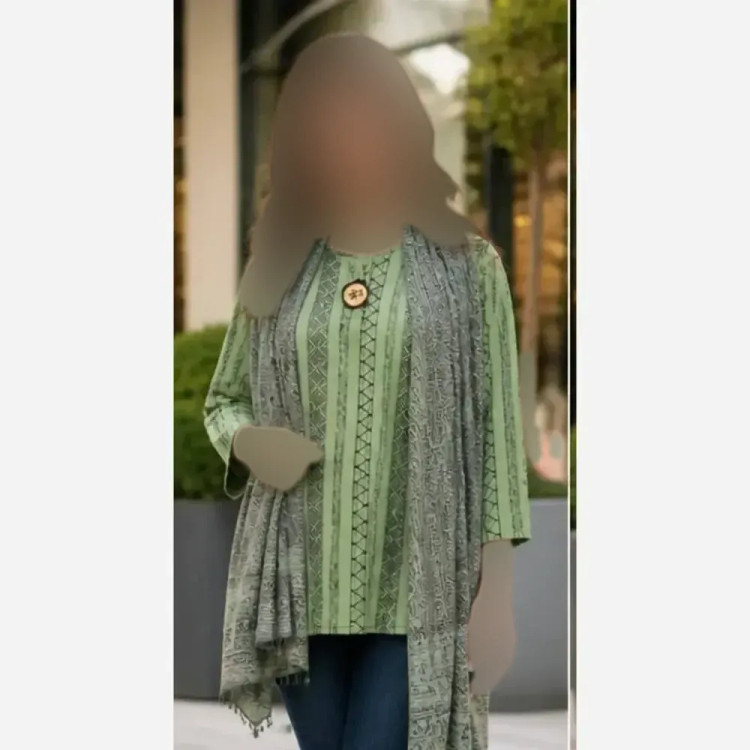 تونیک قواره دار سنتی تسلا 😍❤️🌸