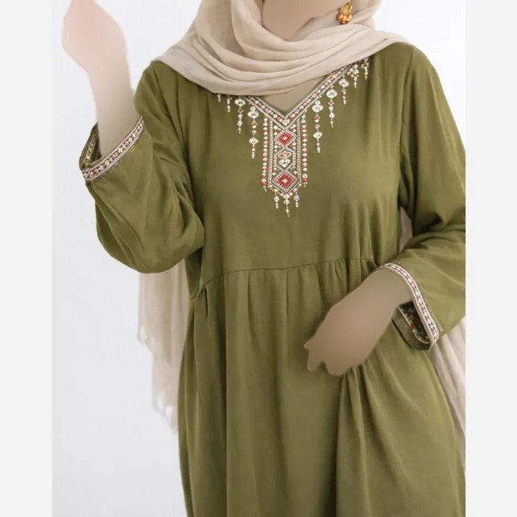 ساحلی نخی طرح مایا خنک و تنفسپذیر فری سایز