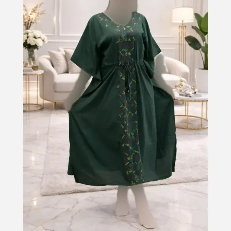 ساحلی پانچ گلدوزی هندی ریون نخ فری سایز