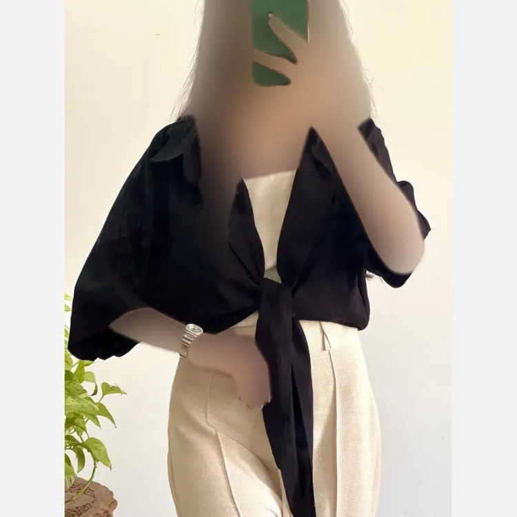 شومیز نخی گره ای خنک و تابستانه