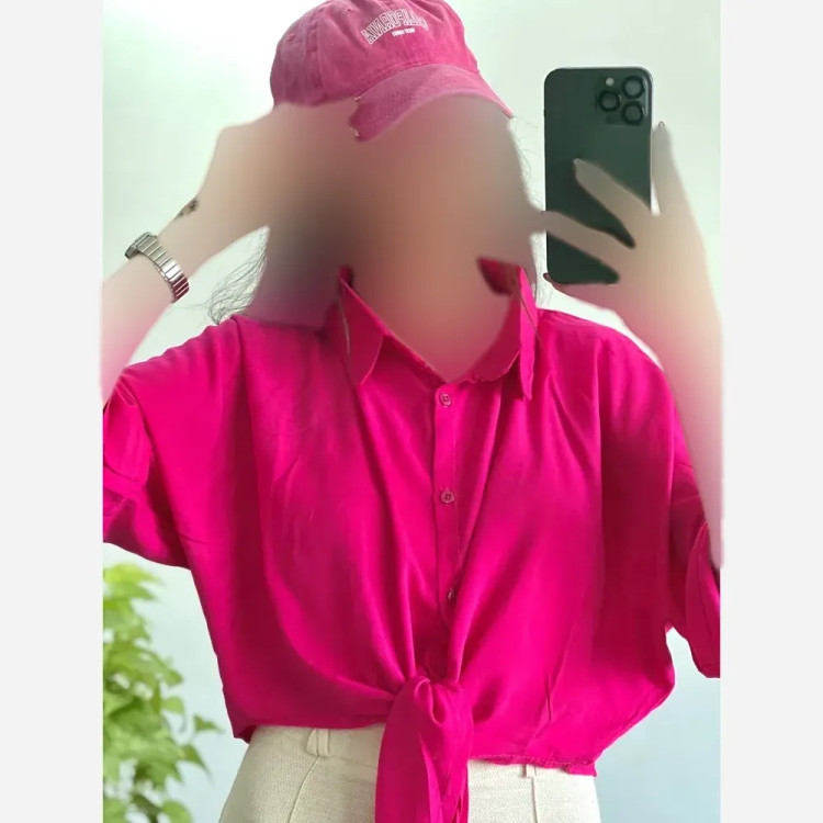 شومیز نخی گره ای خنک و تابستانه