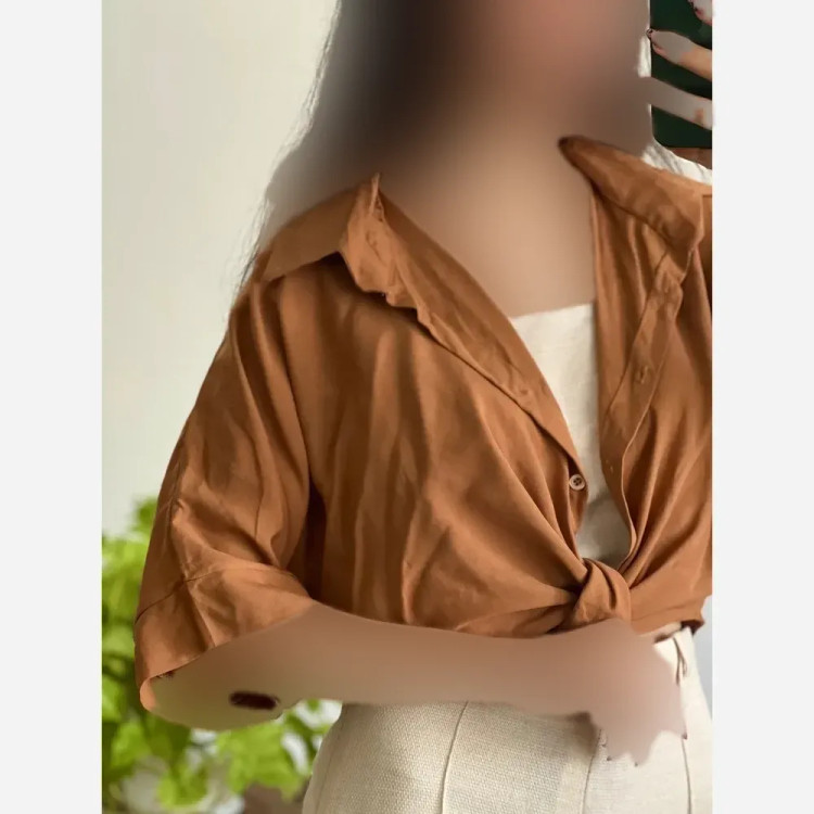 شومیز نخی گره ای خنک و تابستانه