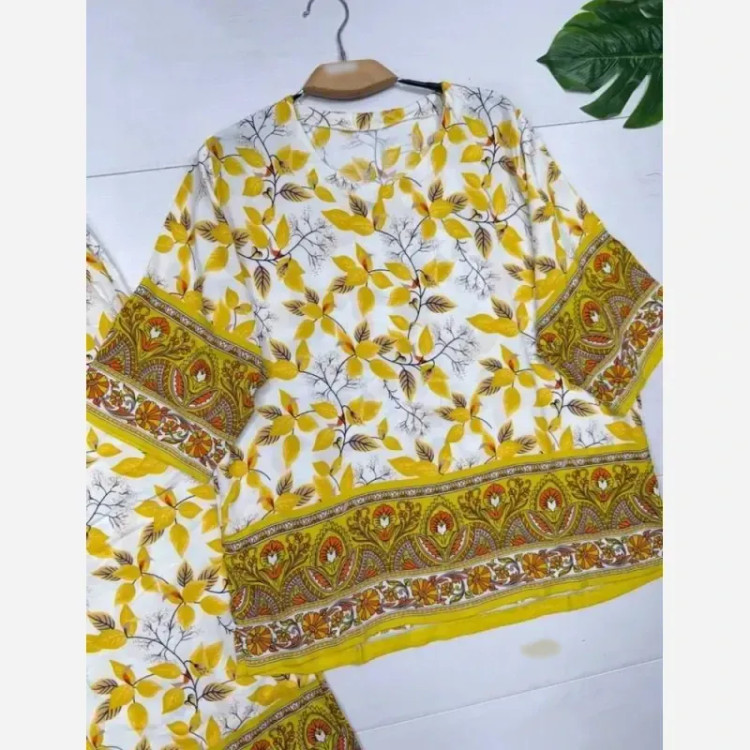ست بلوز و شلوار نخی زنانه خنک و راحت تابستانه