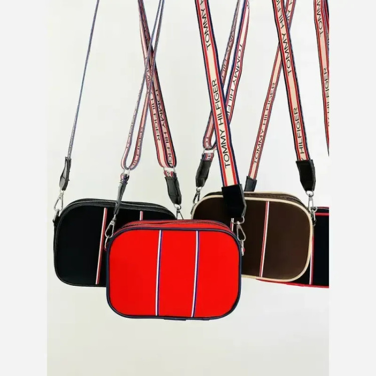 کیف اسپرت شیک و ترند TOMMY دو خط با بند پهن دوشی