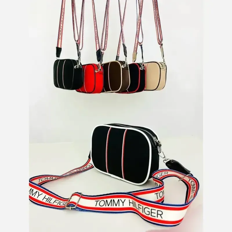 کیف اسپرت شیک و ترند TOMMY دو خط با بند پهن دوشی