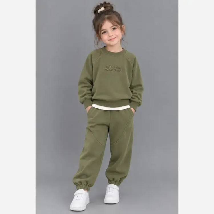 ست بلوز شلوار دورس دو نخ پنبه بچگانه مناسب 2 تا 7 سال