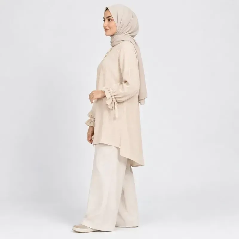 تونیک زنانه لینن مدل کوک دوزی