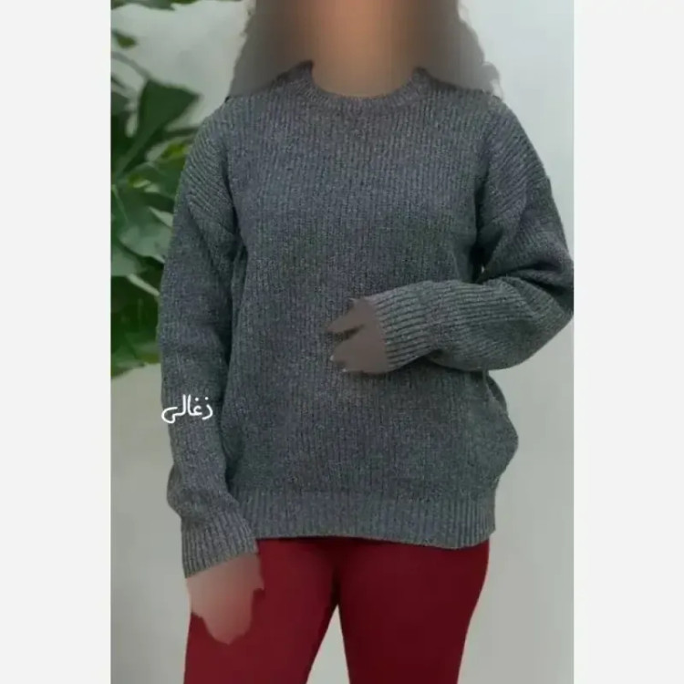 بلوز بافت جودون درشت برجسته ضخیم نرم و درجه یک پاییزه و زمستانه فری سایز